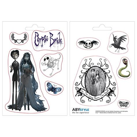 Corpse Bride Characters Klisterm Rken Stickers Merch