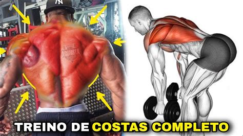 Melhores Exercícios Para Treinar Costas Completo Com Halteres Youtube