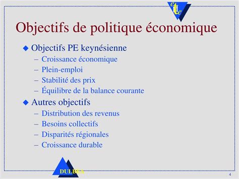 Ppt Cinqui Me Partie La Politique Conomique Powerpoint