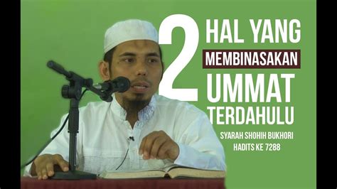 Bab Hadis Dua Hal Yang Membinasakan Umat Terdahulu Kitab