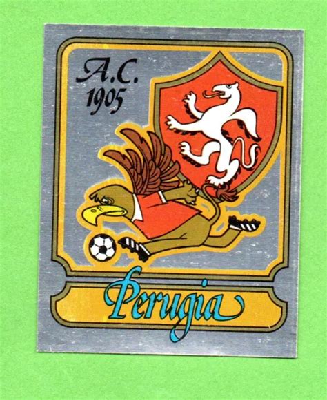 CALCIATORI PANINI 1981 82 Scudetto Perugia N 413 Recuperato Perfetto