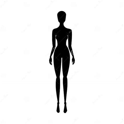 Front View Woman Body Fashion Template Female Mannequin For Fashion