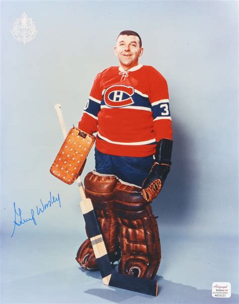 Gump Worsley Signed Canadians 8x10 Photo (Autograph Reference) | Pristine Auction