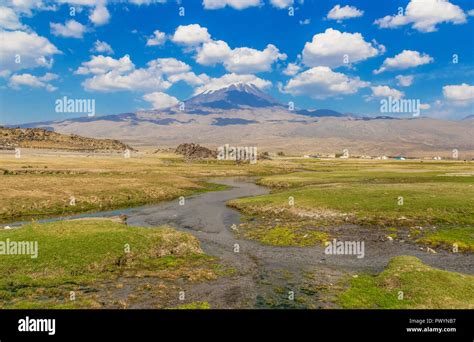 Mount Ararat Turkey On The High Plain Between Ararat And Iran An