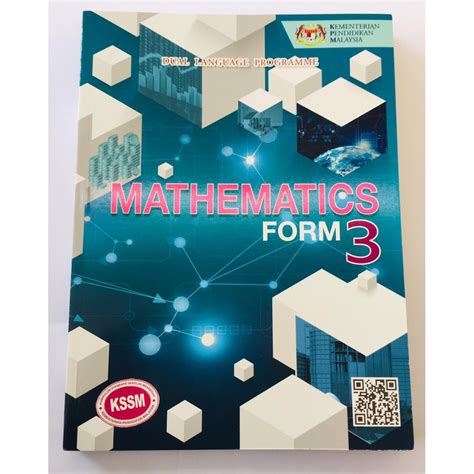 Textbook Mathematics Form 3 DLP Shopee Malaysia