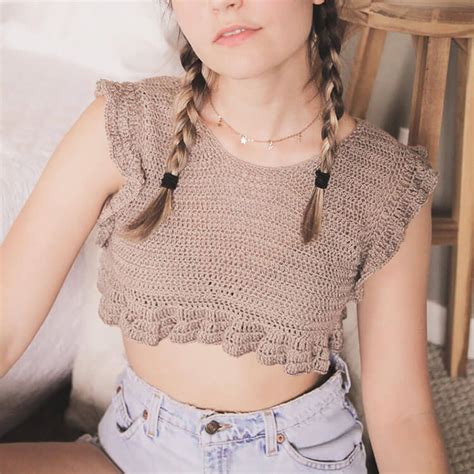 Easy Crochet Crop Top Patterns Beautiful Dawn Designs