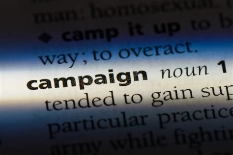 Campaign Stock Photo Image Of Definition Macro Idea 114405634