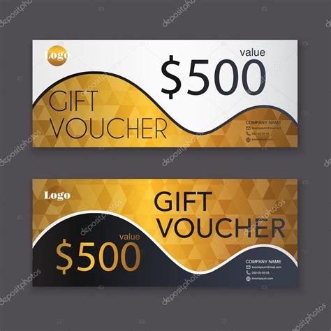 Gift Vouchers Templates Stock Vector By Gapchuk Olesia 93331128