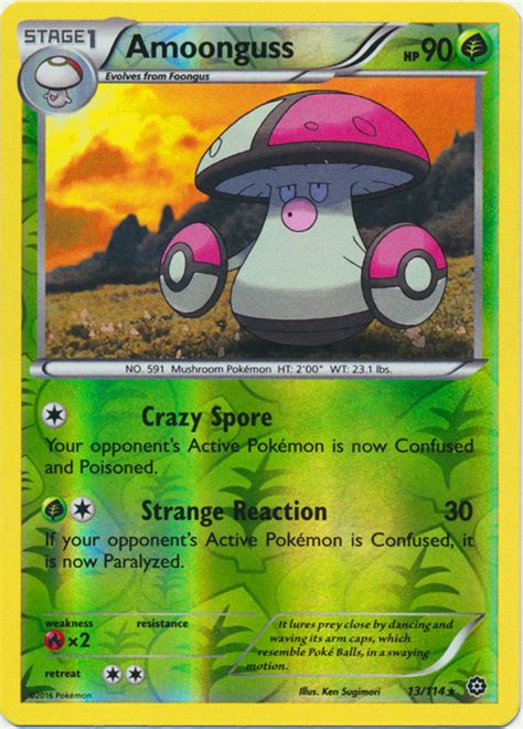 Amoonguss 13 114 Rare Reverse Holo Pokemon Singles XY Steam