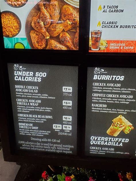 Online Menu Of El Pollo Loco Restaurant Santee California 92071 Zmenu