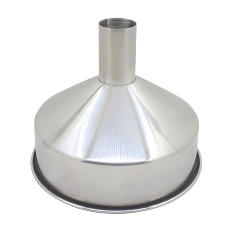 Stainless Steel Funnel Large With Filter Household Wine And Oil Funnel