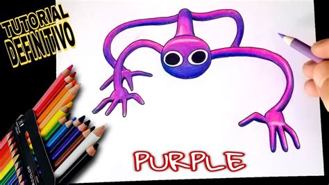 How To Draw Purple From Rainbow Friends