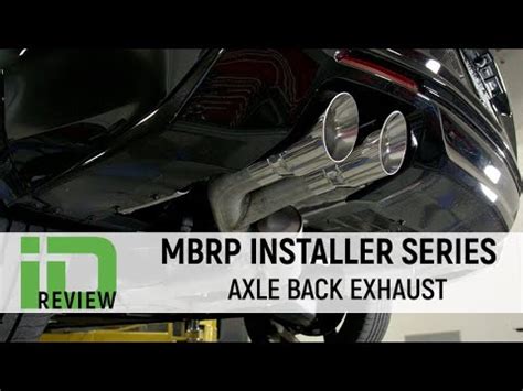 16 20 Camaro SS MBRP Installer Series Axle Back Exhaust Review YouTube