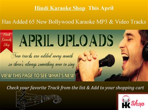 New Bollywood Karaoke MP3 & Video Tracks Added for April Month, 2015 - Hindi Karaoke Shop by ...