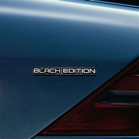 Black Edition Logo Emblem Badge Car Rear Tailgate Decal Car Stickers