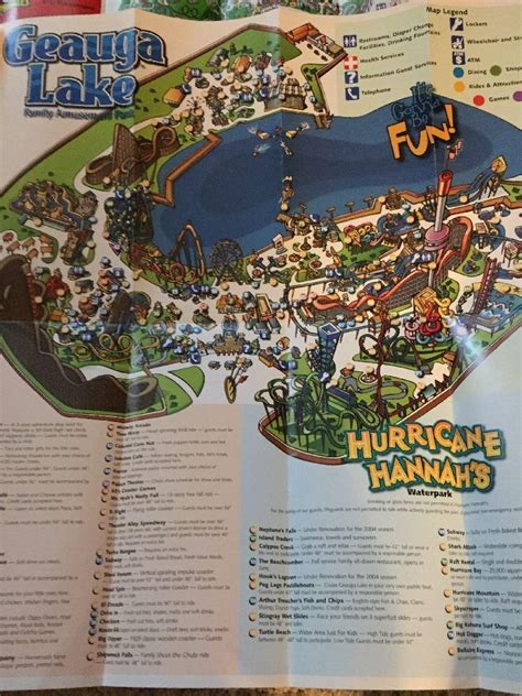 Geauga Lake Six Flags Worlds Of Adventure Brochure 1865447759