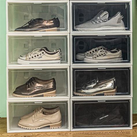 Sneaker Aufbewahrung Sbox Stapelbar Kombinierte Schuhe Box Faltbare