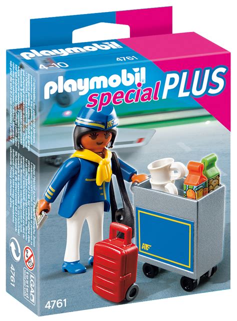 Playmobil Special Plus Pas Cher H Tesse De L Air Avec Chariot De