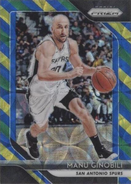 2018 19 Panini Prizm Choice Blue Yellow Green Prizm 281 Manu