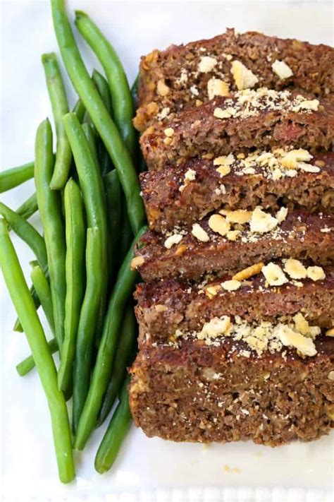 Ritz Cracker Meatloaf The Easiest Meatloaf Recipe Mantitlement