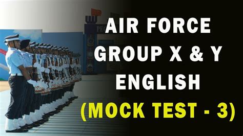 Air Force Group X Y English Mock Test Youtube