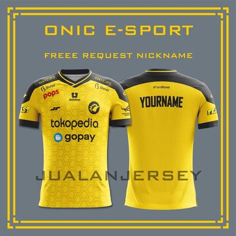 Onic Esports Jersey New Onic Esport Jersey Free Nickname