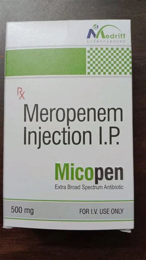 Merocrit Meropenem Injection Ip 1 5 Gm At Best Price In Chandigarh