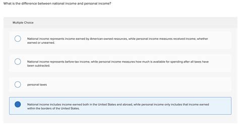 Solved What Is The Difference Between National Income And Chegg