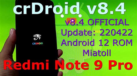 Crdroid V Official For Redmi Note Pro Android Update