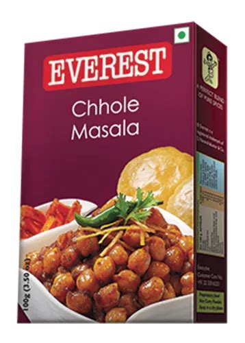 Everest Chhole Masala Packaging Size 100 G Packaging Type Box At Rs 55 Pack In Kolkata