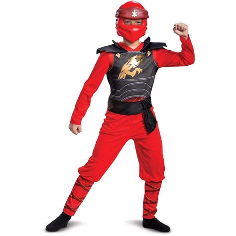 Ninjago Kai Legacy Jumpsuit Classic Child Costume, Medium (7-8 ...