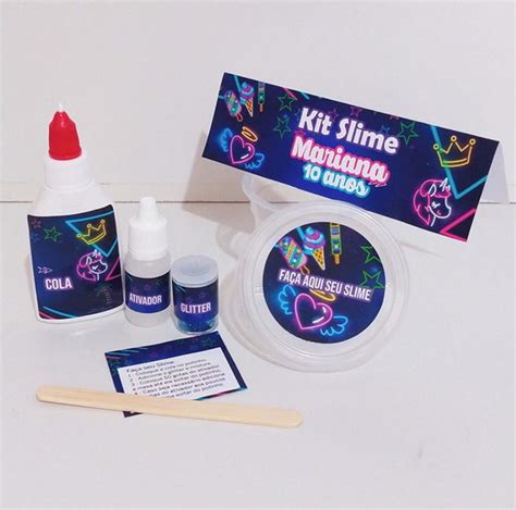 Kit Slime Loja Tati Arts Festas Elo Produtos Especiais