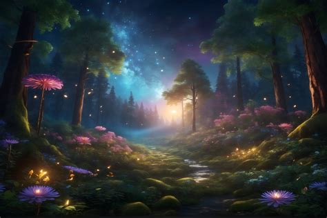 Mysterious Forest Landscape Background Graphic by Forhadx5 · Creative ...