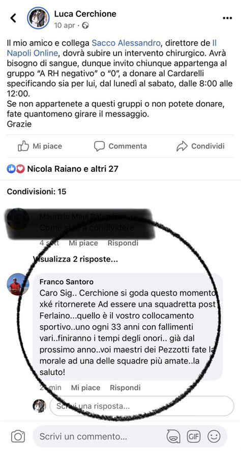 Luca Cerchione On Twitter La Pochezza Di Questo Essere Che Commenta