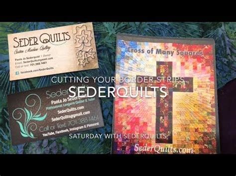 3 CROSS Of MANY SQUARES Quilt Series With Paola Jo From SederQuilts