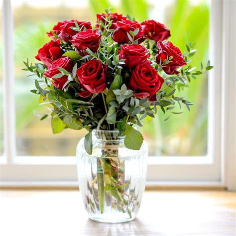 Love Love Me Red Rose And Parvi Bouquet Next Day Flower Delivery Uk