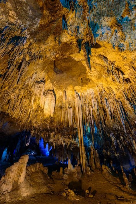 Stalactite Stalactites with Color Lighting Stock Photo - Image of beautiful, tourism: 98834454