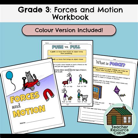 Forces and Motion Workbook (Grade 3 Ontario Science) - Teacher Resource