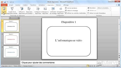 Comment Utiliser Le Mode Diaporama Avec PowerPoint 2010 YouTube