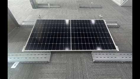 East West Ballast Solar Panel System For Flat Roof YouTube