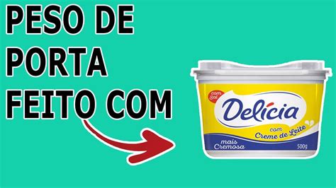 Peso De Porta Feito Pote De Margarina Como Fazer Peso De Porta