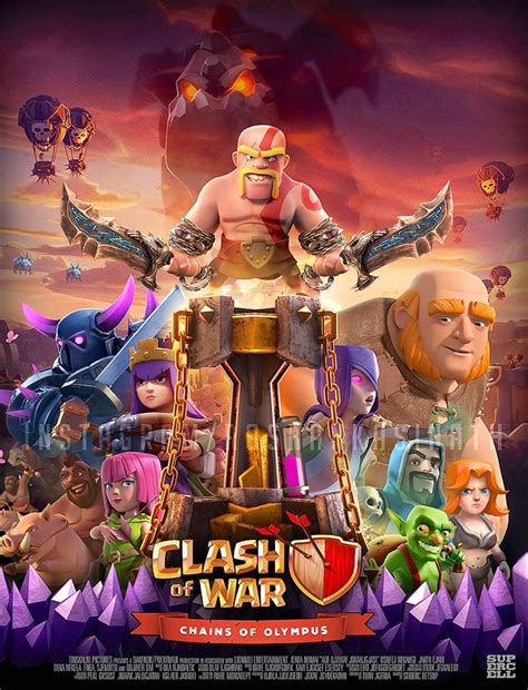 Poster 3d Vencedor Do Concurso Oficial Da Supercell Clash Of Clans Dicas