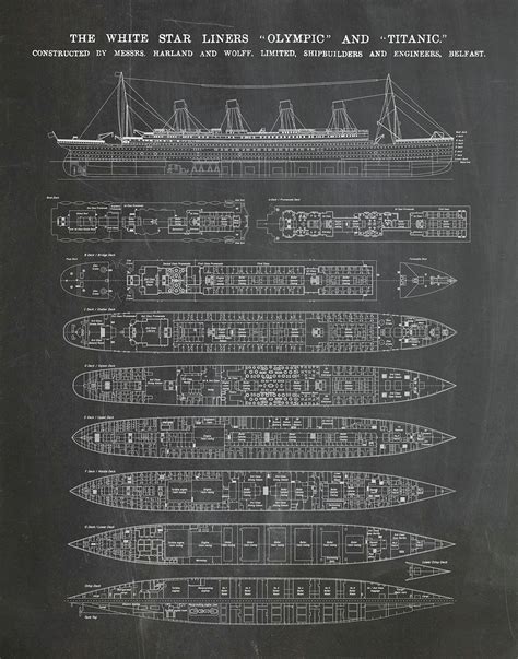 Printable Titanic Blueprints