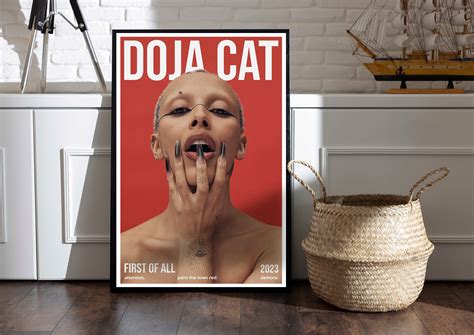 Poster Doja Cat The Scarlet Tour 2023 Paint The Town Red Doja Cat 2023