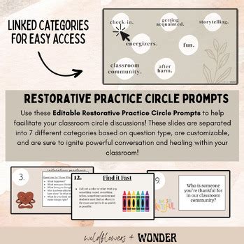 Restorative Circle Prompts Growing Editable Google Slides Back To