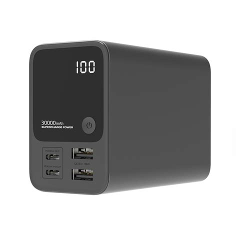 Factory Price Super High Capacity 30000mAh 65W Power Supply Power Bank