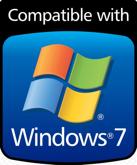 HD Compatible With Windows 7 Sticker Logo PNG Citypng