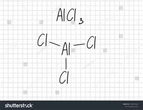 Aluminium Chloride Formula Handwritten Chemical Formula Stock ...