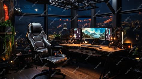 Premium AI Image | gaming aesthetic gamer playing game in the room ...