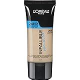 Amazon L Oreal Paris Makeup Infallible Up To 24HR Pro Glow Foundation Nude Beige 1 Fl Oz